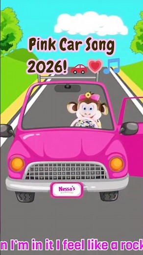 Pink Car Song for Kids 2026 🌸🚗✨ | Brain Break Action Fun 🎶💃 #shorts 😊🎵