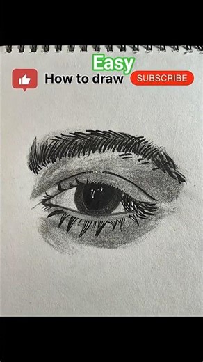 Draw eye step-by-step for beginner 🎨