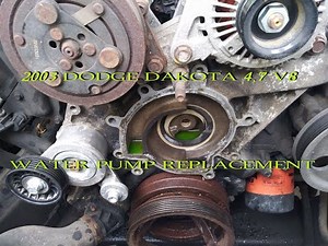 Water Pump Replacement 2003 Dodge Dakota 4.7 V8