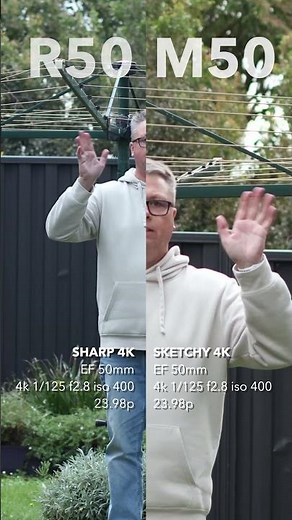 Canon R50 & M50 4K Video Comparison #canonr50 #R50vsM50 #4k