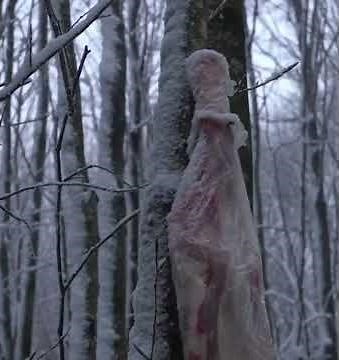 Winter Bushcraft in Deep Snow ❄️🌲 | Survival in the Wild #Shorts