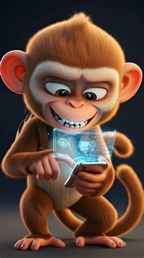 The monkey hacker and the escape from the lab 🍌 #animation #story #cartoon #funny