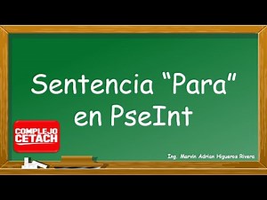 03 PseInt Sentencia PARA