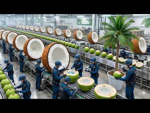 The Secret Behind Perfect Coconut Milk Production Full Process