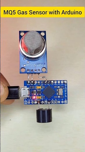 MQ5 gas sensor module with Arduino experiment 🔥🔥 #circuitstories #arduino #diyprojects #gassensor