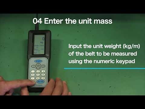 How to use the Tsubaki T-ACE Belt Tension Meter