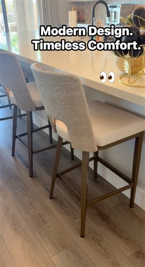 2.4K views | Modern Counter Stools That Redefine Kitchen Design #CounterStools #KitchenDesign #ModernFurniture #HomeDesign #InteriorInspo | Brick and Mortarless Furniture | Facebook