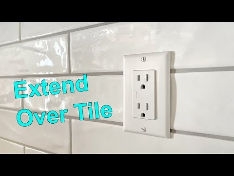The SECRET to Extending Your Electrical Outlet Over Tile Revealed!