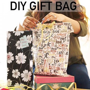 Ever thought that you could make gift bags using gift wrapping paper? Here's how you can. | Glamrs