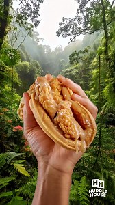 Tap and hold to see where you’re enjoying your Maple Butter Chicken & Waffle Taco! Drop a comment and let us know where you ended up! 🧇🍗✨ | Huddle House