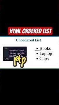 HTML Ordered List Tutorial in Urdu | OL Tag Complete Guide | Web Development Course Lecture