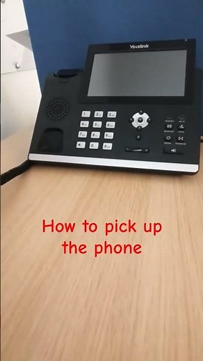 How to pick up the phone