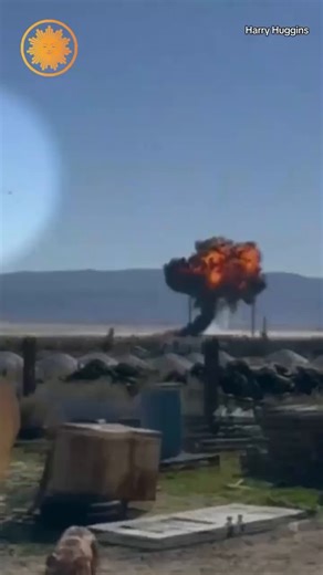 25K views · 321 reactions | Dramatic video shows an Air Force pilot parachuting to safety, after a fighter jet exploded into a ball of flames during a routine training flight outside of San Bernardino, California on Wednesday. The pilot’s injuries are not life-threatening. | CBS Mornings | Facebook