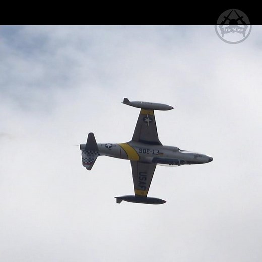 Watch the Lockheed T-33 Shooting Star Jet in a Slow Roll #aviation #militaryaircraft