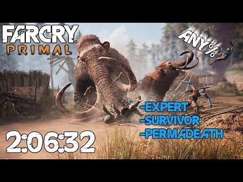 Far Cry Primal Expert Survivor PERMADEATH Any% 2:06:32 [FORMER WORLD RECORD]