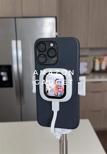 Amazon Phone Gadget 📸 You can film and take pictures with this mini selfie monitor screen. It has a magnetic design and bluetooth remote. It's also powered by your iphone so no need to charge it! #amazon #gadgets #iphone #tech #asmrsounds