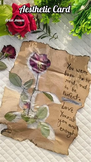 diy aesthetic Card😱😱😱#youtubeshorts #diy #aethetics #cards #old #viralvideo #short #shorts #art