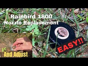Replace Broken Rainbird 1800 Nozzle For $2 - EASY DIY REPAIR and Adjustment!