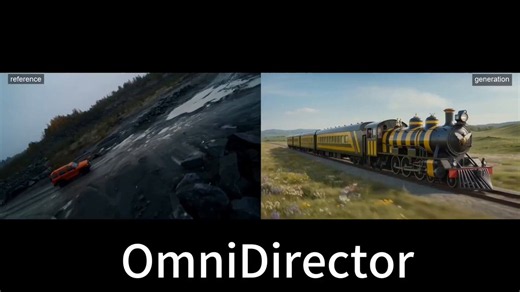 Interesting stuff. OmniDirector - multi-shot camera cloning; grid-based camera representation decoupling motion from visual content- MMDiT + DPA-V3 + TransNet-V2 + Qwen3-VL + T5- Dolly Zooms, Fisheye- high rotation accuracy- translation improvement over SOTA- content-agnostic motion transfer