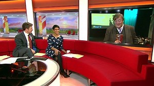 We were lucky enough to talk to the wonderfully verbose Stephen Fry this morning about the Bafta nominations. Here's some of the interview. | BBC Breakfast