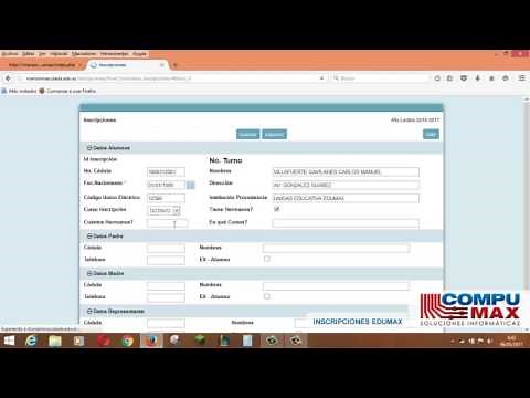 Tutorial Inscripciones #Edumax