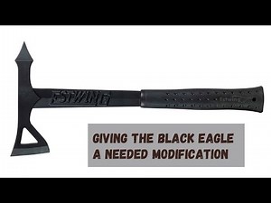 Giving the Estwing Black Eagle Tomahawk a better edge