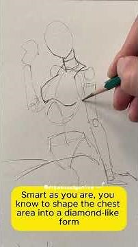 The easiest way to draw a full anime body for beginners! ✏️ #drawing #animedrawing #howtodrawanime