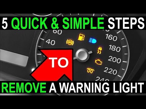 5 Simple Easy Steps to Turn Off a Car Warning Light - Beginners Guide 2