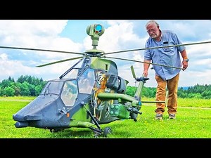 GIANT RC TIGER GERMAN MODEL TURBINE HELICOPTER WITH MOVING RADAR! SCALE 1:4.8 FLIGHT DEMONSTRATION