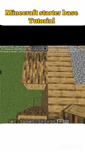 Minecraft starter base tutorial easy. #gaming #minecraft #minecrafttips
