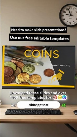 Free Coin Template for PPT, Canva and Google Slides #coin #coins #presentation #ppt