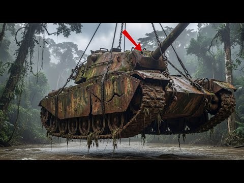 Restoring the Forgotten T28 Super Heavy Tank in the Jungle After Decades.