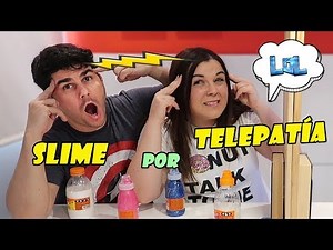 SLIME por TELEPATÍA!! SLIME con GATOS ? TWIN TELEPATHY SLIME CHALLENGE!! Lol Retos Divertidos