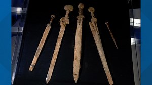 Four nearly 2,000-year-old swords discovered in Dead Seas cave in Israel