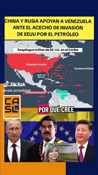 China y Rusia apoyan a Venezuela contra la invasión de EE.UU.