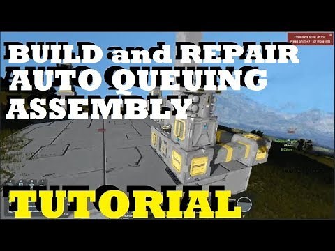 Space Engineers Tutorial - Build and Repair System Automatic Assembling/Queuing