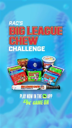Join my Big League Chew Challenge in the DK app for a chance to win! Link in bio @bigleaguechewgum | Coach RAC