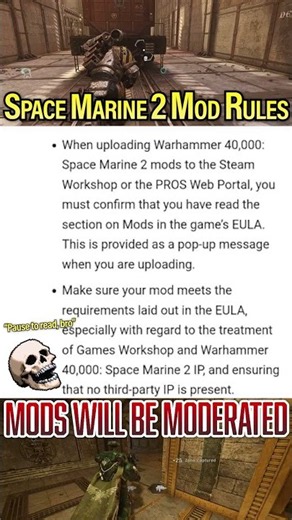 NEW MOD RULES SPACE MARINE 2 PvE/PvP STEAM WORKSHOP & PROS PORTAL CONSOLE MOD SUPPORT #spacemarine2