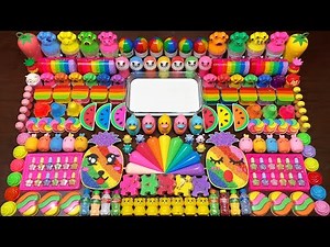 SATISFYING WITH CLAY PIPING BAG VS FOAM | Mixing Random Things Into GLOSSY Slime #2131