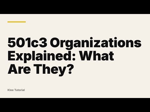 501c3 Organizations Explained: What Are They?