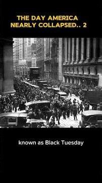 The Great Depression day official known as the black Tuesday... how everything started