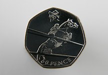 Equestrian 50p coin to commemorate the 2012 Olympics - Horse & Hound