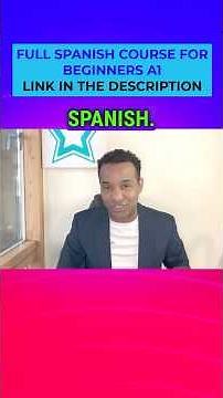 Spanish Course For Complete Beginners A1 🇪🇸