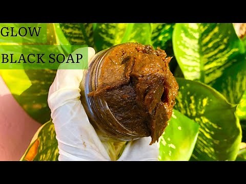 How to make african black soap for glowing skin | BEST ORGANIC BLACK SOAP EVER