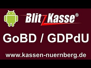 GoBD / GDPdU Export für Android-Kassensysteme mit Blitzkasse Kassensoftware.