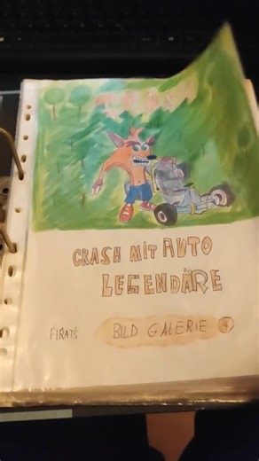 i show you my old Crash Bandicoot Fanart drawings, Playstation, Game, Video Game #shorts