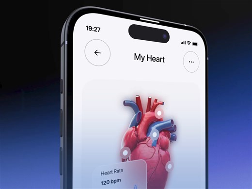 Health care application mobile ui design