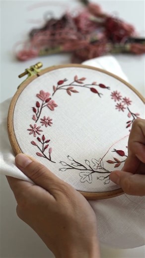 Autumn Wreath Embroidery