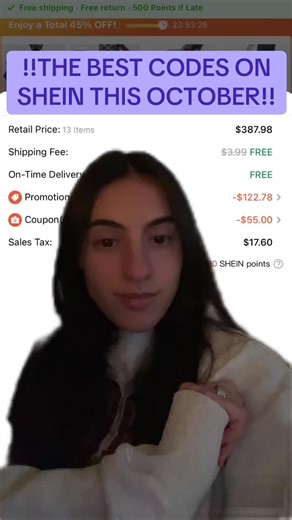 The ultimate SHEIN codes!! Happy Saving!! #sheincodes #sheinaffiliate #octobersheincodes #sheincoupon2025 #sheincares