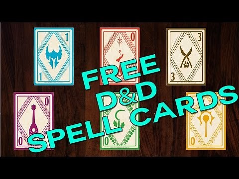 FREE D&D Spellbook Cards 5th Edition + All classes and archetypes! + Elemental Evil Spells